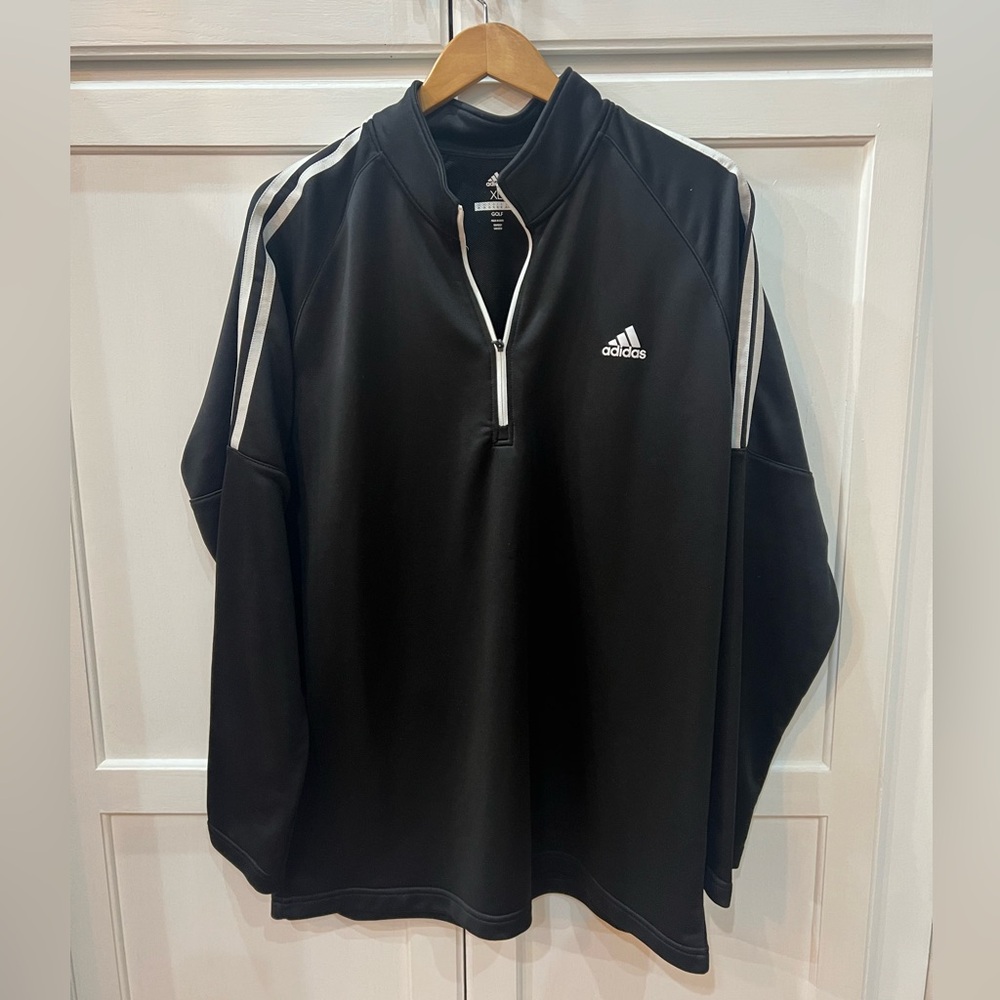 Adidas 1/4 zip long sleeve golf shirt
